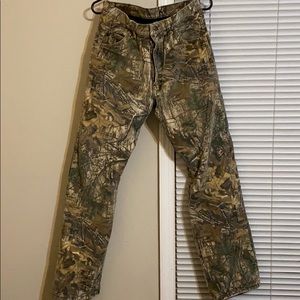 Camouflage thermal pants.